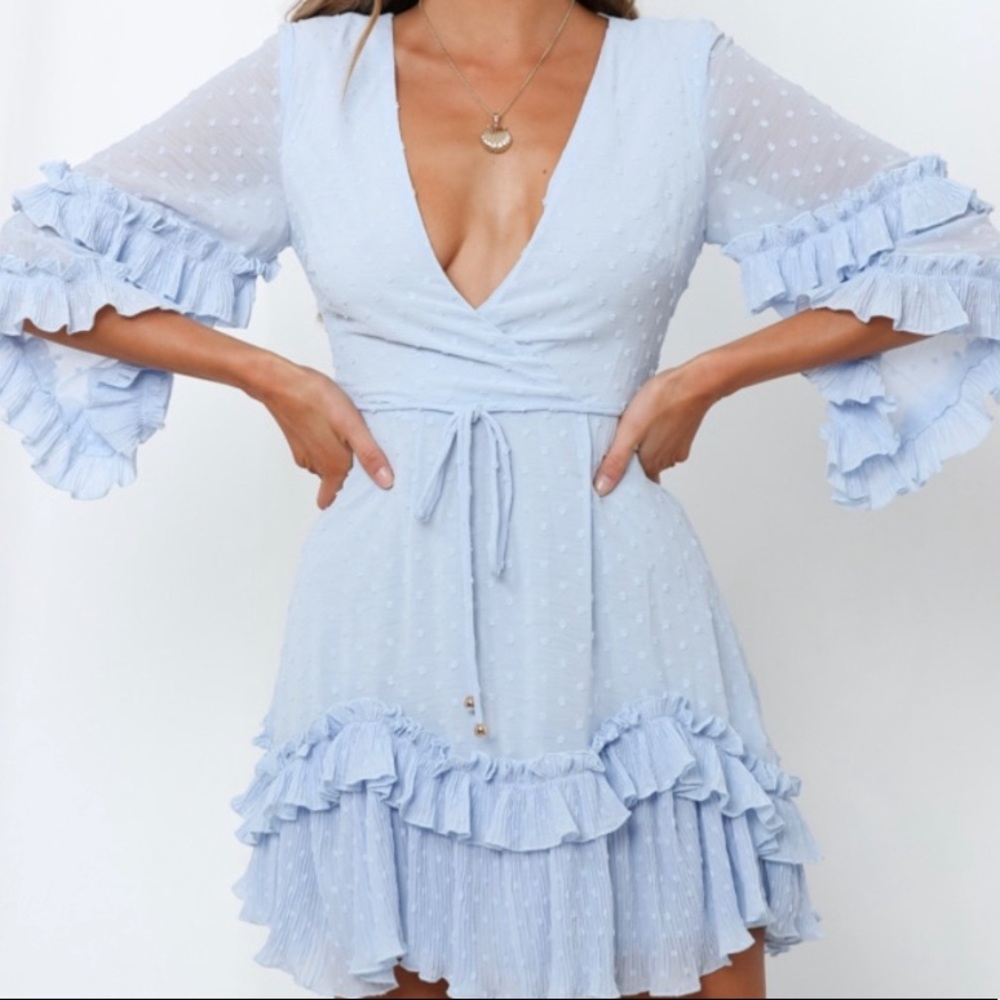 Hello Molly Baby Blue Dress